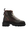 Dsquared2 Logo Hiking Boots In Black
