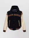 Dsquared2 Varsity Wool Blend Bomber Jacket
