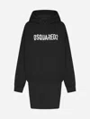 DSQUARED2 LOGO HOODED COTTON DRESS