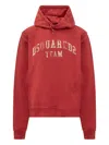Dsquared2 Red Hoodie With Logo Print In Red