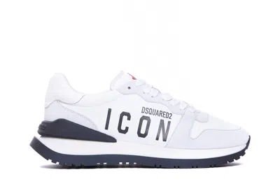Dsquared2 Logo Icon Sneakers In White
