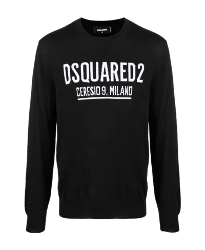 DSQUARED2 DSQUARED2 LOGO INTARSIA JUMPER