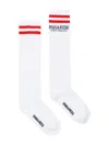 Dsquared2 Logo-intarsia Socks In White