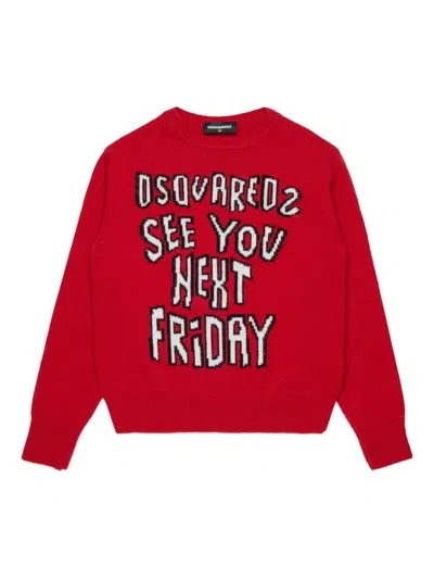 Dsquared2 Babies' Logo-intarsia Sweater