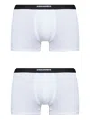 Dsquared2 Logo-jacquard Boxer Shorts In White