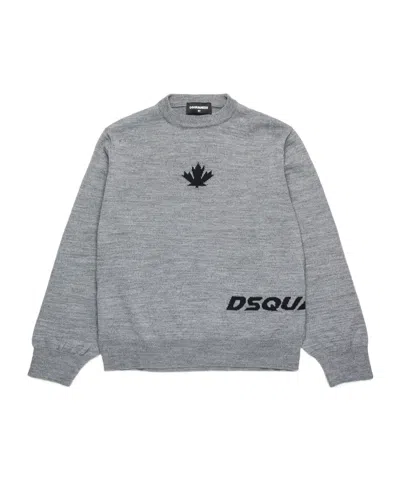 DSQUARED2 DSQUARED2 KIDS LOGO INTARSIA-KNIT JUMPER
