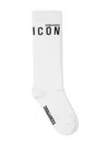 Dsquared2 Logo-jacquard Socks In 白色