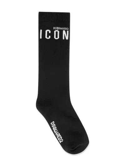 DSQUARED2 LOGO-JACQUARD SOCKS