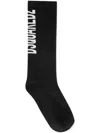 Dsquared2 Logo-jacquard Socks In Black