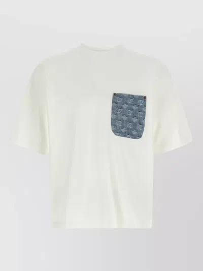 Dsquared2 Logo Jacquard T-shirt Crew Neck Pocket