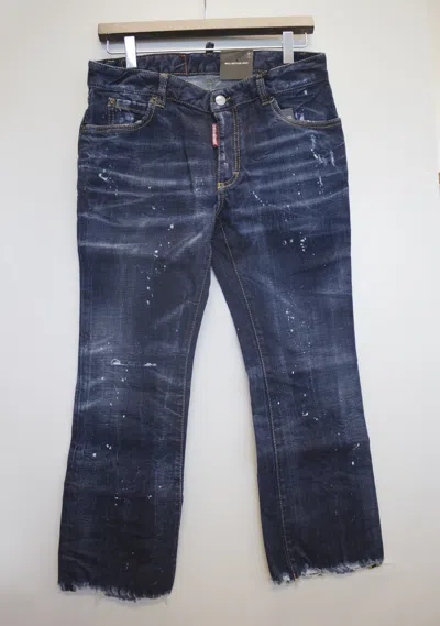Dsquared2 Logo Jeans In Blue