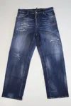 Dsquared2 Logo Jeans In Blue