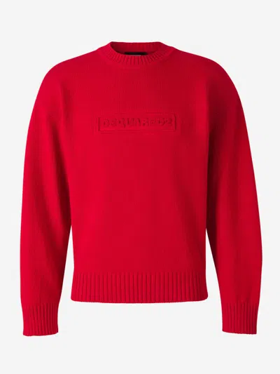 Dsquared2 Sweater With Logo In Red