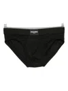 Dsquared2 Logo-label Briefs In Black