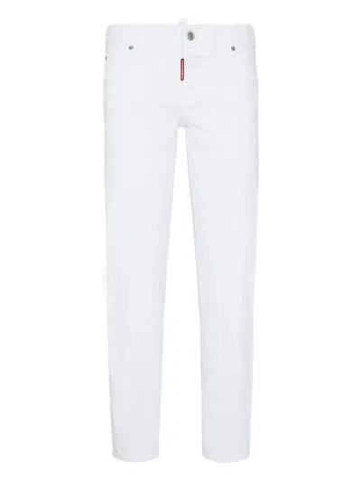 Dsquared2 Logo-label Jeans In Gray