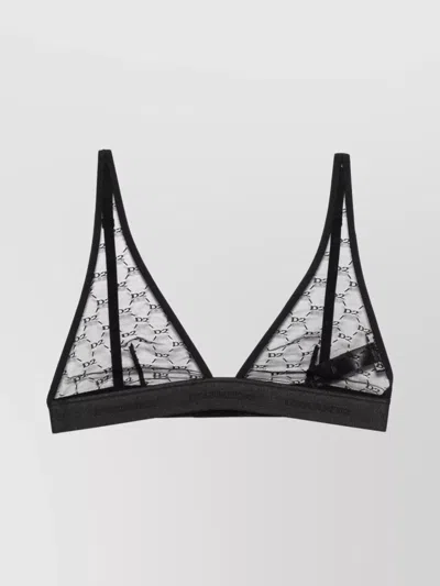 DSQUARED2 LOGO LACE TRIANGLE BRA