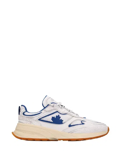 Dsquared2 Logo Lace-up Sneakers In White