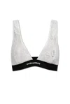 DSQUARED2 DSQUARED2 LOGO LACED ELASTICATED WAISTBAND BRA