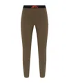 Dsquared2 Logo-band Leggings In Brown