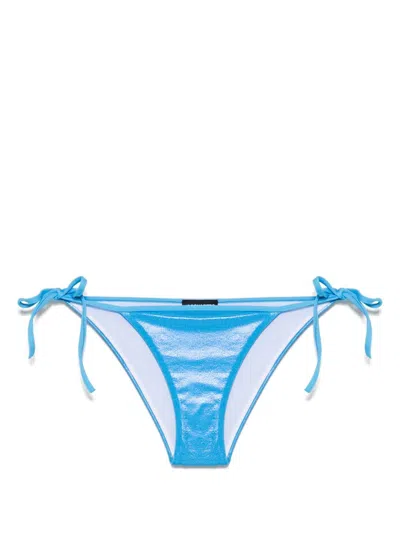 Dsquared2 Logo-lettering Bikini Bottoms In Blue