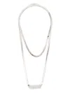 Dsquared2 Logo-lettering Necklace In Silver