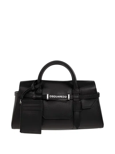 Dsquared2 Logo-lettering Tote Bag In Black
