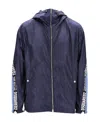 Dsquared2 Logo Logo Hooded Casual Jacket In Black