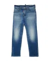 Dsquared2 Logo Logo Jeans In Blue