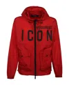 Dsquared2 Logo Long-sleeved Jacket In Red
