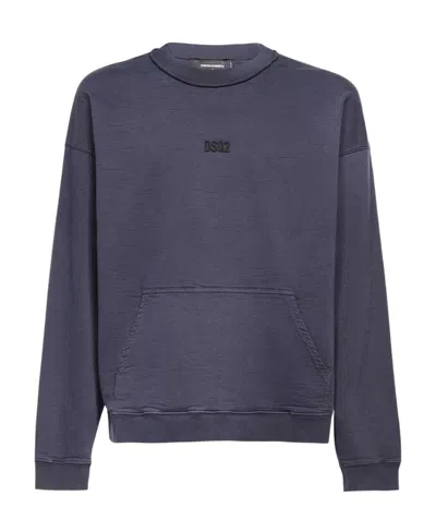 DSQUARED2 LOGO-RUBBERISED SWEATSHIRT