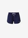 Dsquared2 Logo Lycra Swimsuit In Navy Blue