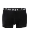 Dsquared2 Contrasting Logo Boxers In Black