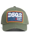 Dsquared2 Logo Patch Baseball Cap In 绿色
