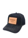 Dsquared2 Blue Baseball Cap With Logo Patch On The Front And Logo Lettering On The Rear In Blue