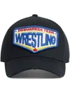 Dsquared2 Logo Patch Baseball Cap In Black