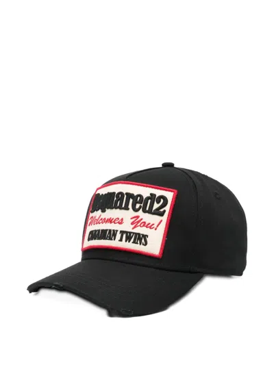 Dsquared2 Logo-patch Baseball Cap In Black