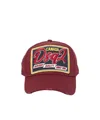 Dsquared2 Logo Patch Baseball Cap In Black