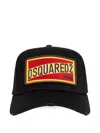 Dsquared2 Logo Patch Baseball Cap In Black