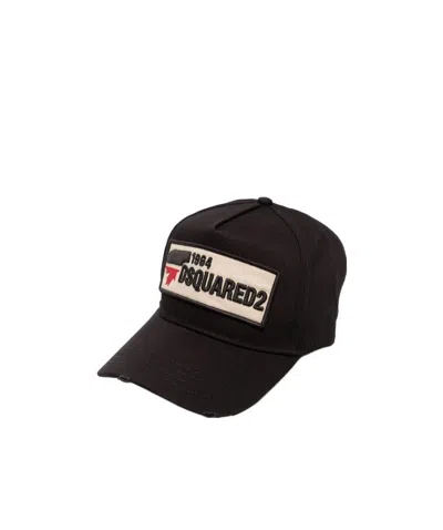 Dsquared2 Logo-patch Baseball Cap In Black