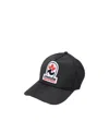 Dsquared2 Invicta Logo Patch Nylon Cap In Black