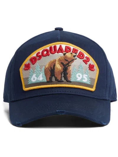 Dsquared2 Men  Blue Hats In Black