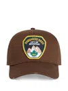 Dsquared2 Logo Patch Baseball Cap In Brown