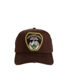Dsquared2 Logo Patch Baseball Cap In Brown