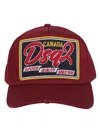 Dsquared2 Logo Patch Baseball Cap In Red