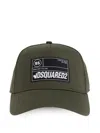 Dsquared2 Logo Patch Baseball Cap In Green