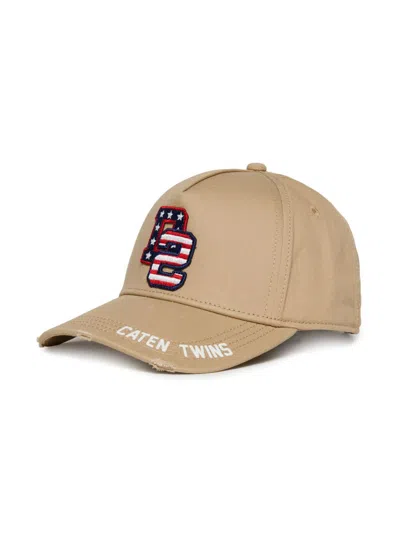 Dsquared2 Logo-patch Baseball Cap In Grey