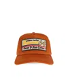 Dsquared2 Dsquared Men Baseball Hat With Logo Patch In Orange