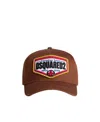 Dsquared2 Logo-patch Baseball Hat In Brown