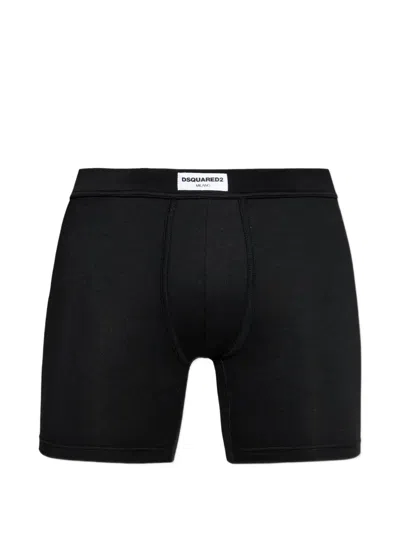 Dsquared2 Logo-patch Boxers In Black