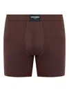 Dsquared2 Logo-patch Boxers In Brown